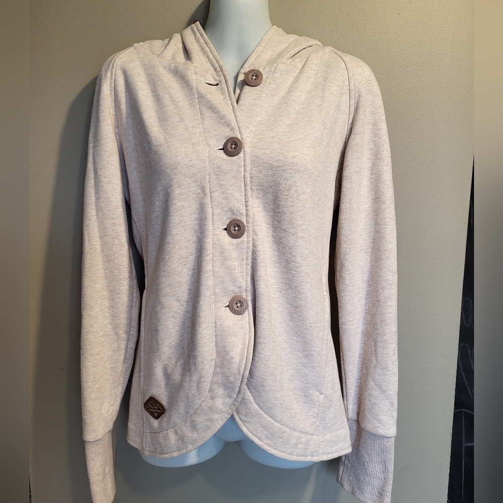 Ragwear Light Pink Botton Sweatshirt, Size Small